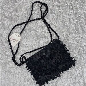 Black Beaded Bag